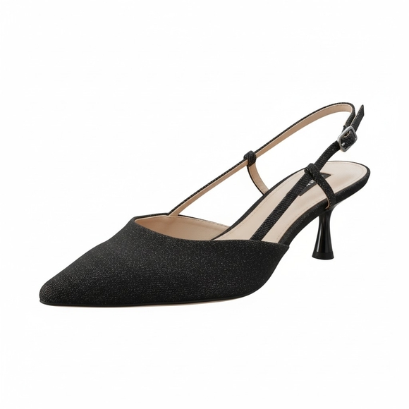 Nine West Shoes - NEW In The Box Nine West Rhonda Heels Black Denim Size 10